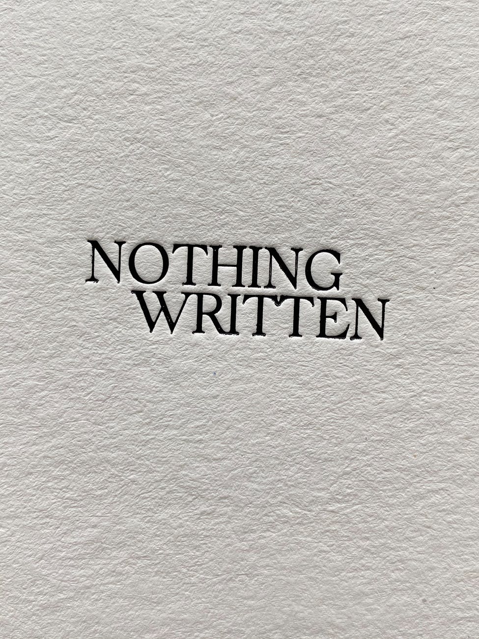 a blank sheet with the words nothing written typed on it.
Why should you write well